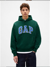 hOT 50 OFF-Extra Heavyweight French Terry Oversized Logo Hoodi