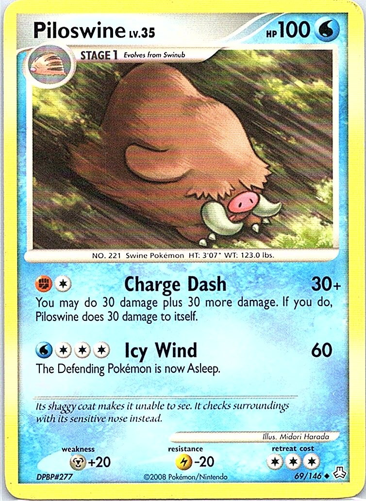 Piloswine 69/146 Uncommon Legends Awakened NM