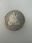 1876 s seated liberty quarter J