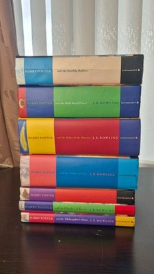 Harry Potter Complete Set of 7 Hardback Bloomsbury Edition Books Some First Ed