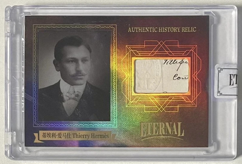 Thierry Hermes 2024 Eternal World Celebrities #/D 78/99 Cut Letter Relic Card