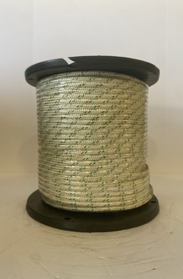 White Cable Pulling with Green Tracer 1/4  X 1200 