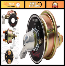 300A Heavy-Duty Battery Disconnect Switch with Face Plate - 1/2" Terminal, Durab