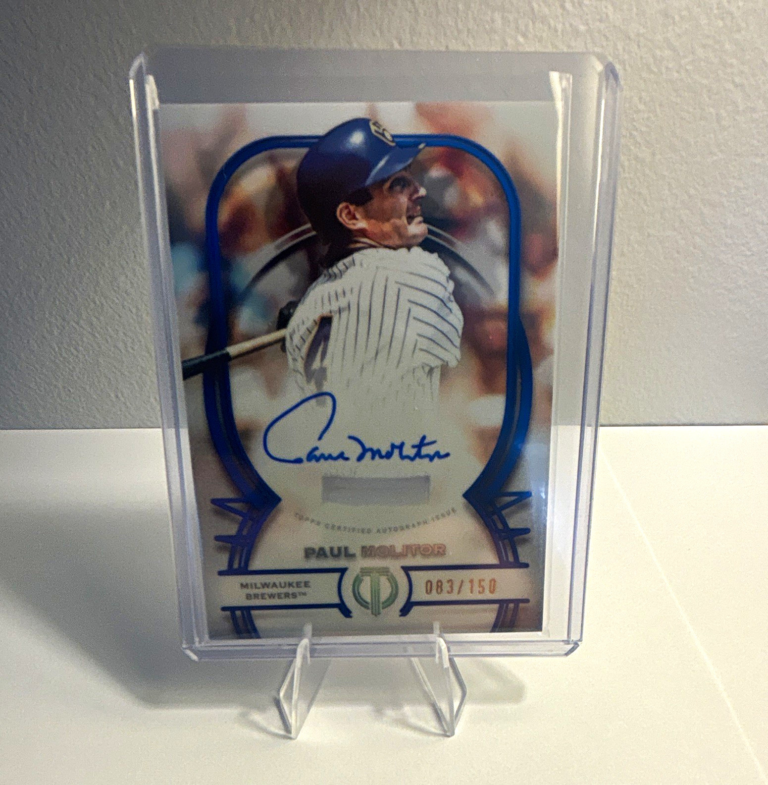 Topps 2026 Tribute Paul Molitor Brewers Tribute Autographs #TA-PM Auto 083/150
