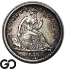 1840 Seated Liberty Dime, Scarce Choice AU++ Low Mintage Better Date!