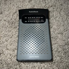 Radio Shack AM/FM Pocket Radio 12-586 Portable News Sports Retro Tested Works.