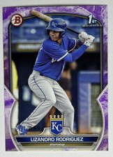 2023 Bowman #BP-47 Lizandro Rodriguez Prospects Purple Pattern #/199