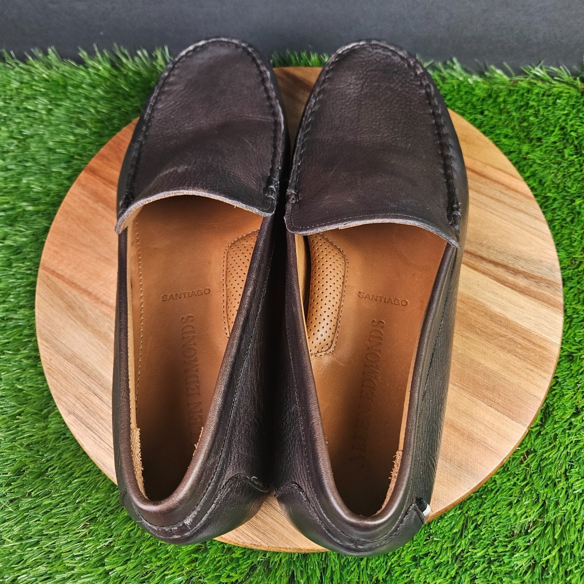 Allen Edmonds Santiago Shoe Mens 12 3E Brown Leather Slip On 