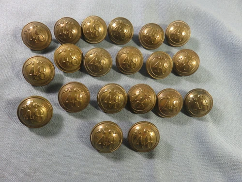 BUTTON 48° INFANTRY REGIMENT OFFICER LINE - 22mm - SUPERIOR * UNIT