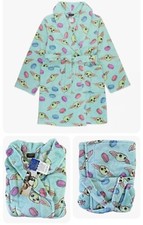 Star Wars Girl's The Mandalorian Baby Yoda Luxe Plush Fleece Robe Size 8 Sealed