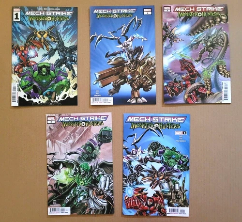 Mech Strike Monster Hunters 1-5 Complete 2022 Set Hi-Grade Marvel Lot of 5