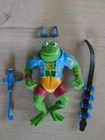 TMNT Vintage Action Figure Genghis Frog 1989 Teenage Mutant Turtlesw/Accessories