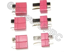 3 Sets Pairs Deans Nylon T-Plug Connectors 3 Female 3 Male Easy Grips! LiPo USA