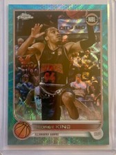 2022 Topps Chrome NBL #36 George King Aqua Wave Refractor /199 MIllawarra Hawks