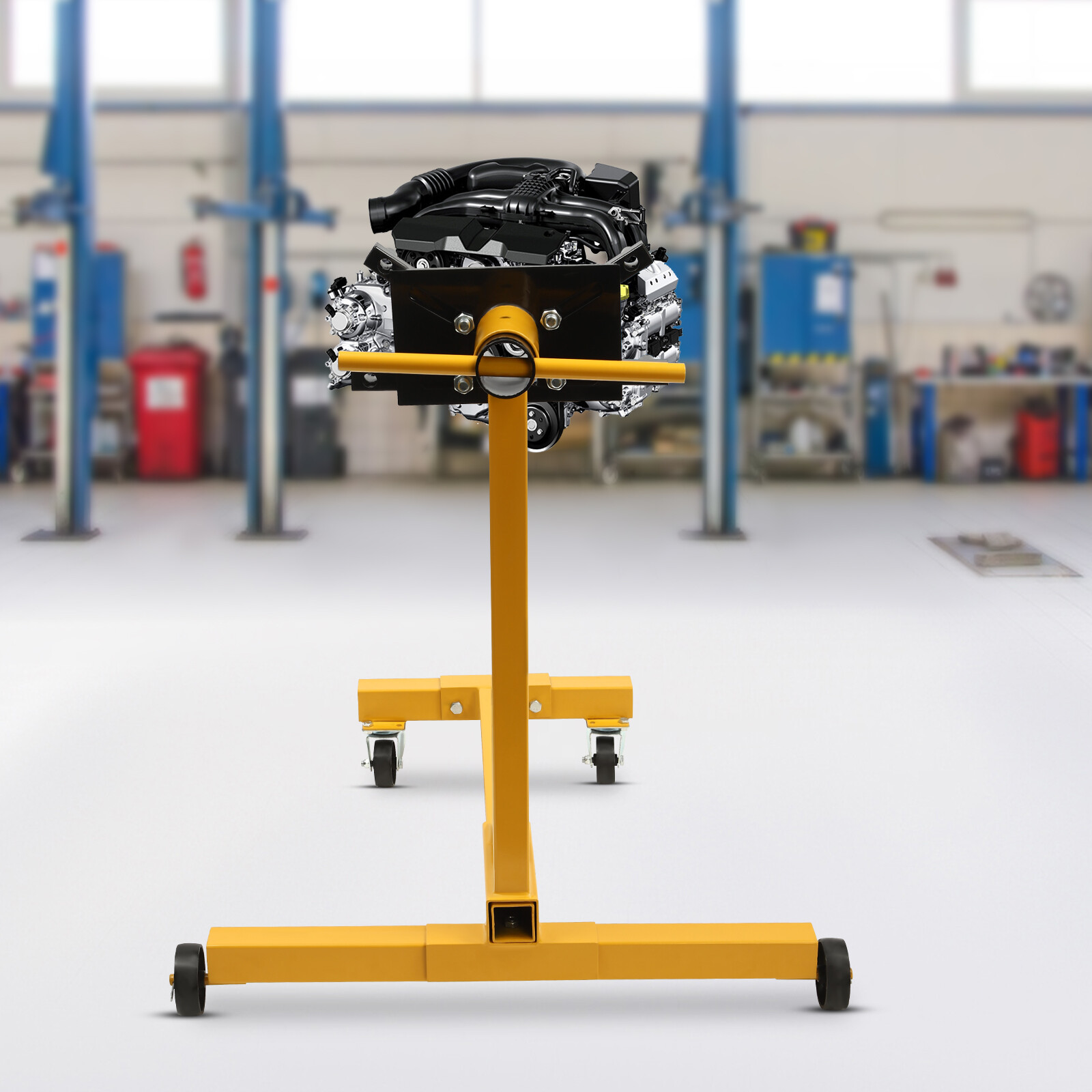 1000 LBS Folding Engine Stand Vehicle Engine Block Stand 360 Degree Head