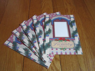 Christmas Card Family Photo Holder LOT of 5 Current Co. UNUSED Cherie Rayburn