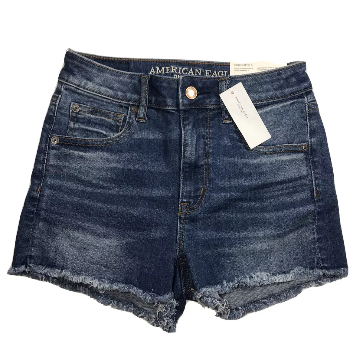 American eagle super stretch jean shorts sale