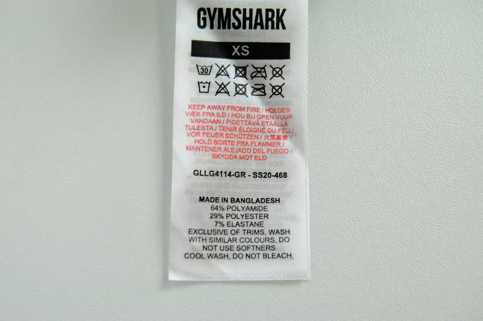 Leggings GYMSHARK Donna XS Viola Mattone Stretch Classico Pantaloni Sportivi - Immagine 4 di 4