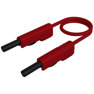 SKS Hirschmann MLB 100/1 V rt Messleitung Lamellenstecker 4 mm Lamellenstecke...