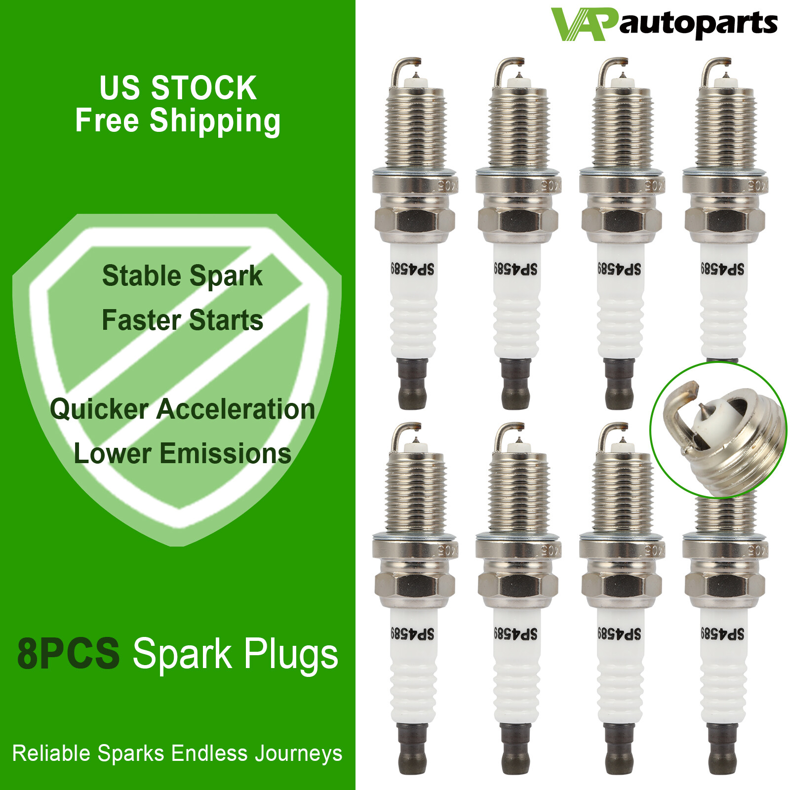 8x Iridium  Platinum Spark Plugs For 2005-2009 Toyota Sequoia V8 4.7L