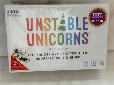 Unstable Unicorns For Kids Game NEW, Sealed
