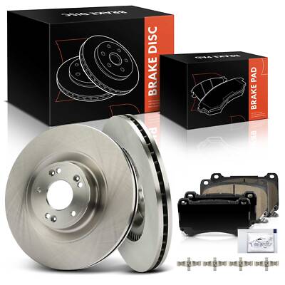 6x Front Disc Rotors & Ceramic Brake Pad for Hyundai Genesis 2012-2014 Equus 11