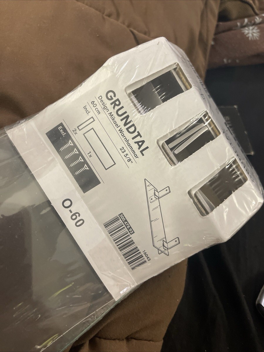 IKEA GRUNDTAL wall shelf glass Product Discontinued 16043 shelving