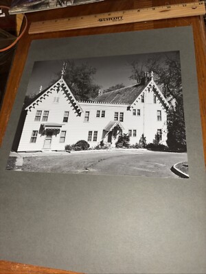 Vintage Gothick House Hudson New York Mounted Gothic Architecture Photo