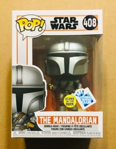 glow in the dark mandalorian funko pop