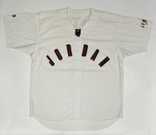 Vintage Nike Air Jordan 'Spellout Logo' Baseball Jersey White 1991 Rare XL
