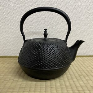 Tetsubin Japanese Cast Iron Kettle Nanbu Tekki JapanArare Dot 1200ml Japan - Picture 2 of 7