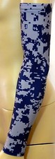 Navy Blue Gray Grey Sports Arm Sleeve Digital Camo Baseball Basketball Gamer