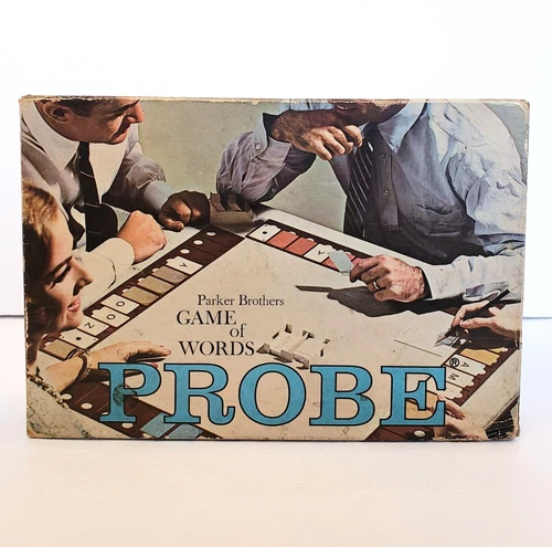 Vintage 1964 Probe Game of Words Board Game Parker Brothers Card Game