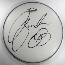 JASON BONHAM Signed 14" DRUMHEAD Drum Head JBLZE Led Zeppelin ZEP Son of John v2