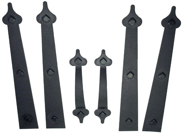 Magnetic Garage Door Embellishments Hinge Handle 6PC Carriage Style Hardware Kit for sale online