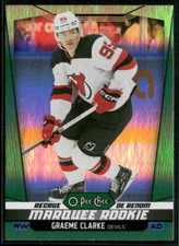 2024-25 OPC O-PEE-CHEE HOCKEY GRAEME CLARKE RC GREEN FOIL PARALLEL #19/33 #586