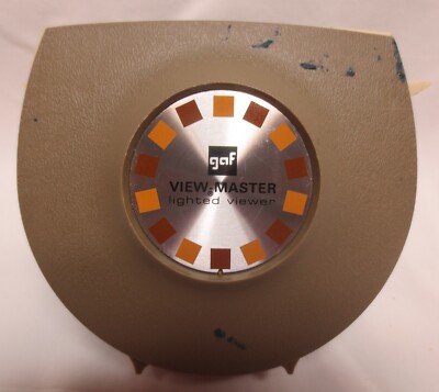 Vtg 1960s GAF VIEW-MASTER Lighted 3D Viewer Tested Works