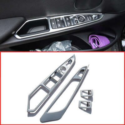 Chrome Window Lift Button Panel Cover Trim for BMW X5 X6 F15 F16 2014-2018 4pcs