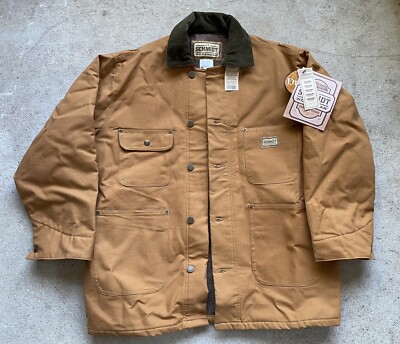 Mens C.E. Schmidt Quilted Water Repllent Workwear Tan Coat Regular Medium 40-42