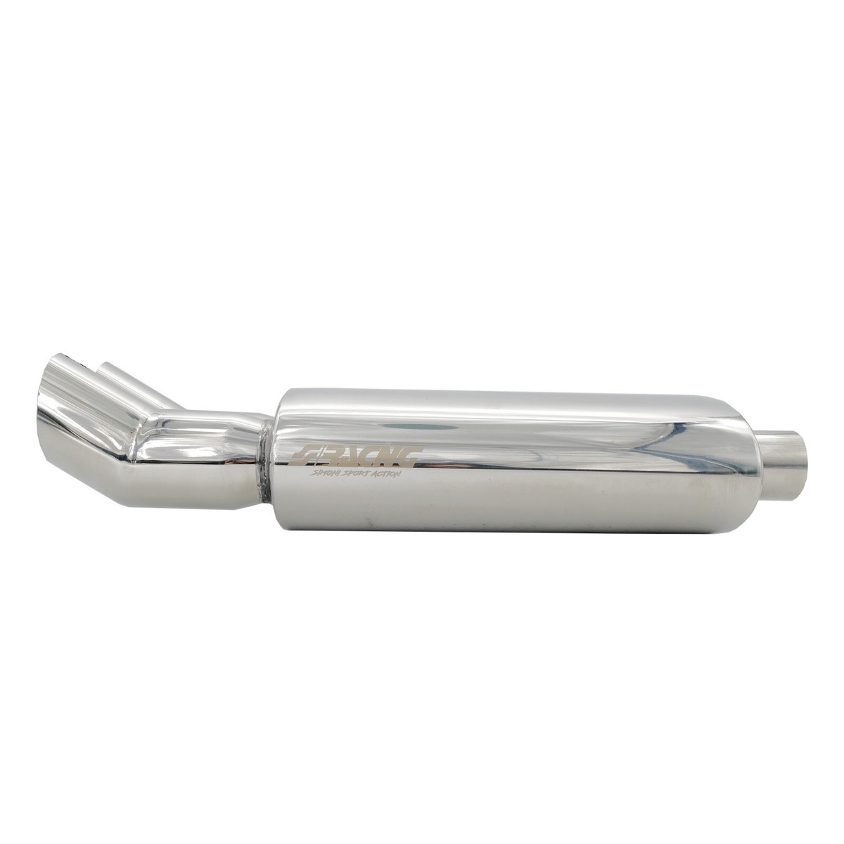 Embout D'échappement Simoni Racing - Modèle TRX/33N, Forme Ovale/noir, Pour Sortie 37-54 Mm | Look Sportif