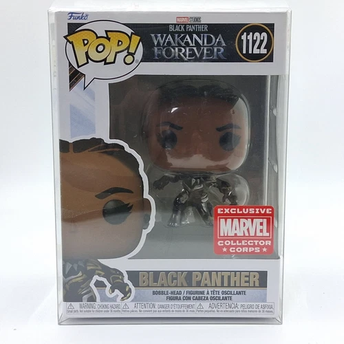 Funko Pop! Black Panther 1122 Marvel Collector Corps Exclusive Wakanda Forever