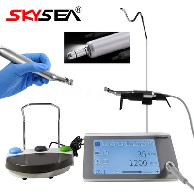Brushless Dental LED Implant Motor Surgical System Touch Screen+Contra Angle