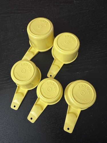 Tupperware 5 Stück Messbecher in gelb 761-1 - Bild 6 von 7