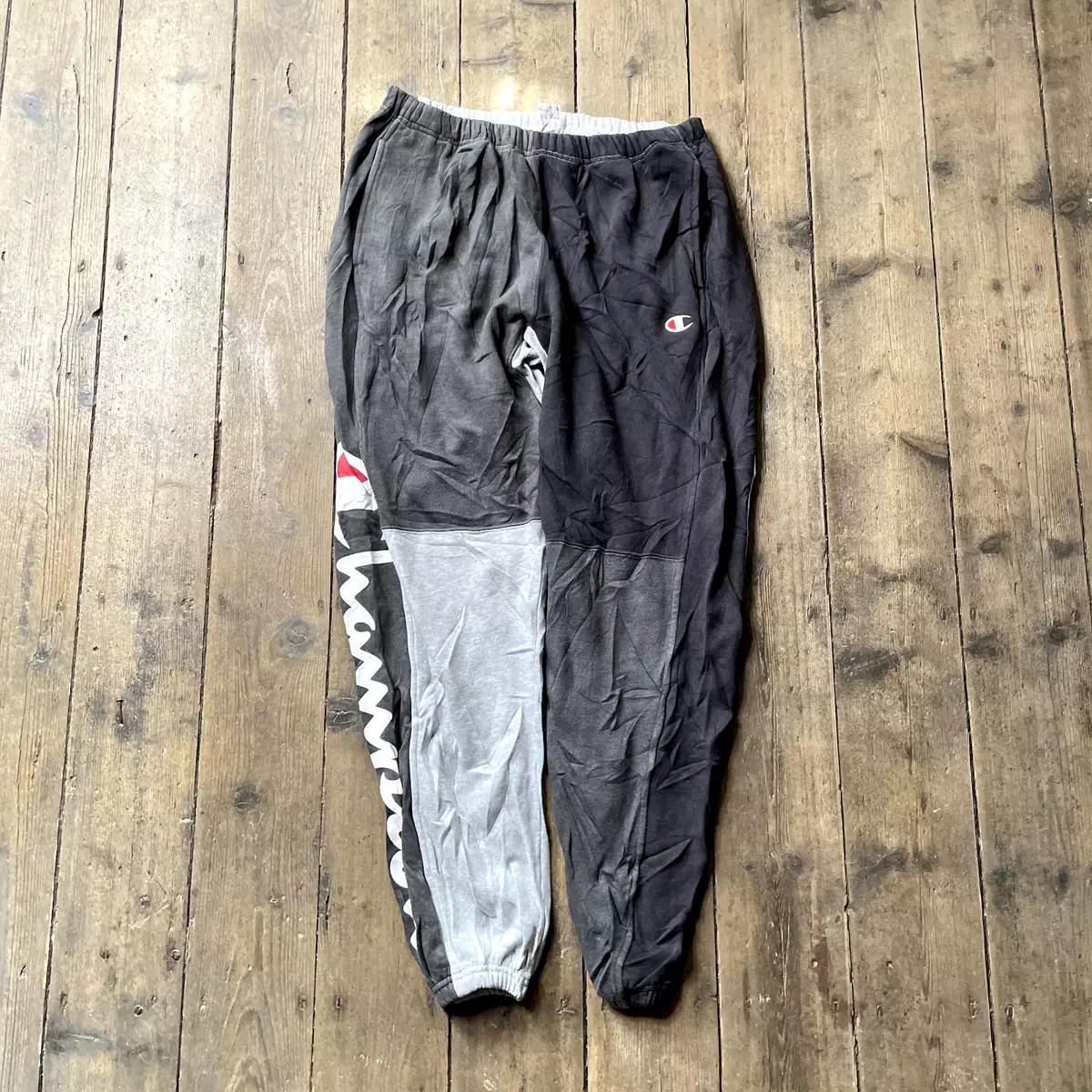 Champion Joggers Y2K Reverse Weave Cotton Sports Track Pants Grey