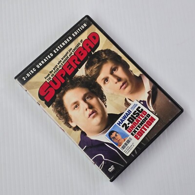 Superbad (DVD, 2007, 2-Disc Set, Special Edition; Unrated; Extended Cut)