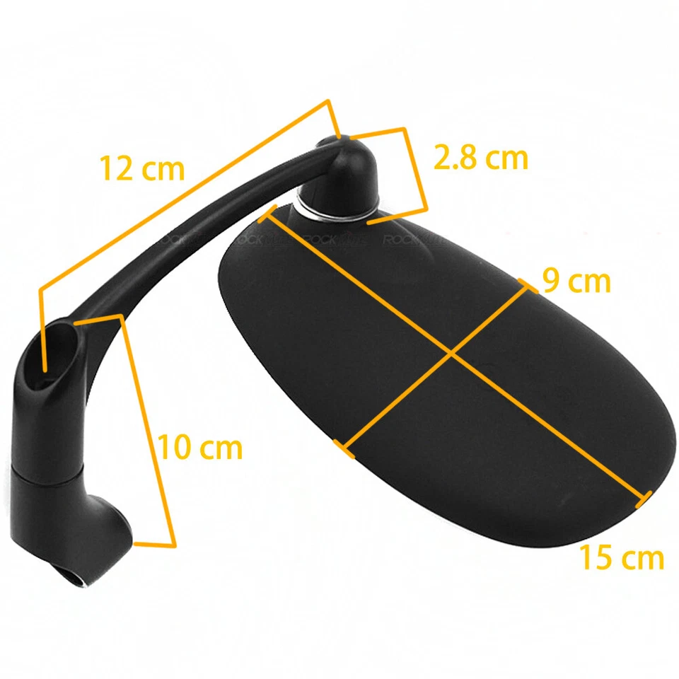 Espejo retrovisor café para Yamaha XJR 400 1300 XSR 700 900SR VIPER Virago Foto 3 de 4