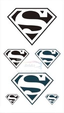 Flash Once Temporary Adhesive Tattoo Superman Disco Gift Beach Vacation Party