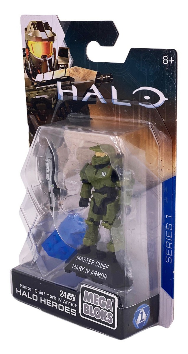 Mega Bloks Halo Heroes Master Chief Mark IV Armor Series Figure