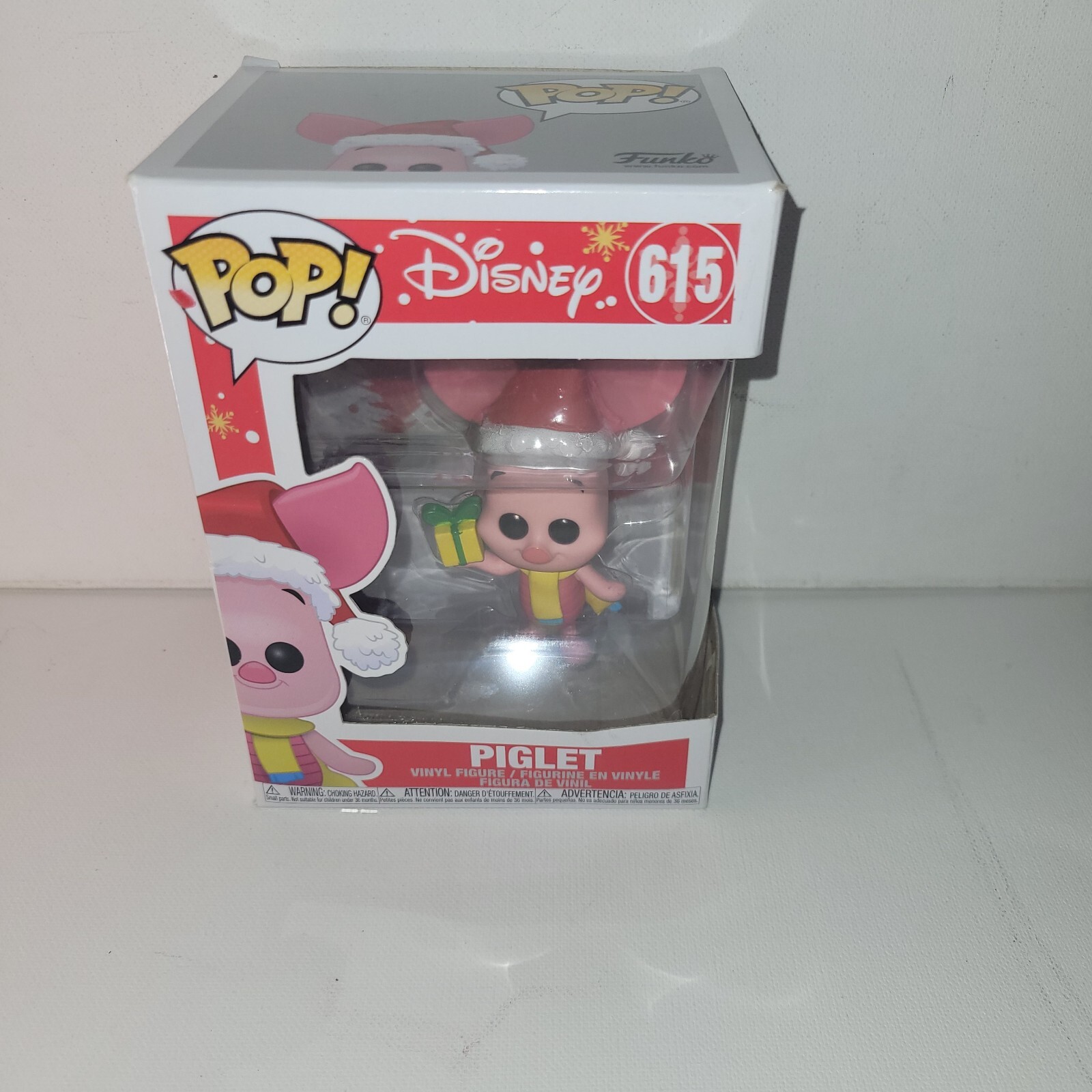 Funko 43330 Pop. Vinyl Disney: Holiday-Piglet Collectible Figure, Box Wear