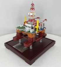 1:700 Offshore Oil Deepwater Semi-submersible Drilling Platform Alloy Model
